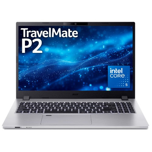 Acer TravelMate P2 TMP215-55 c5-120u 16GB 512GB W11Pe Intel Core 5 Laptop 39.6 cm (15.6") Full HD DDR5-SDRAM SSD Wi-Fi 6E (802.11ax) Windows 11 Pro Education Grey