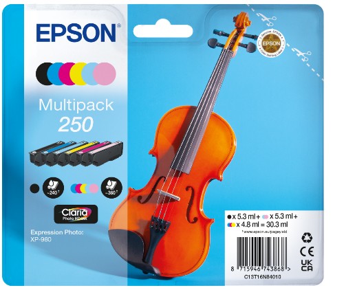 Epson C13T16N84010/250 Ink cartridge multi pack Bk,C,M,Y,LC,LM 5,3ml + 3x4,8ml + 2x5,3ml Pack=6 for Epson Expression Photo XP-980