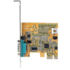StarTech.com 1-Port PCI Express Serial Card, PCIe to RS232 (DB9) Serial Interface Card, PC Serial Card, 16C1050 UART, Standard/Low Profile Brackets, COM Retention, Windows/Linux - TAA