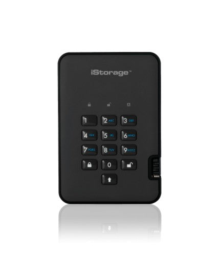 iStorage diskAshur² SSD 1TB Black | Secure Portable Solid State Drive |AES-XTS 256-bit Hardware Encryption | PIN protected | OS & Platform Independent | TAA Compliant |Brute force hack defence | Dust/Water Resistant