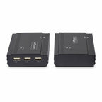 StarTech.com DisplayPort KVM Extender over Fiber Optic, 4K 60Hz, Console Extender Kit, Up to 984ft/300m (Multi-mode) with Pre-installed SFP+ Modules, 3x USB HID