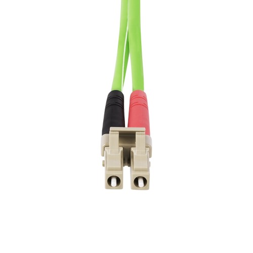 StarTech.com 3m (9.8ft) LC to LC (UPC) OM5 Multimode Fiber Optic Cable, 50/125µm Duplex LOMMF Zipcord, VCSEL, 40G/100G, LSZH Fiber Jumper Cord