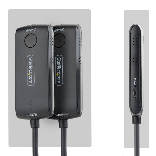 StarTech.com Wireless HDMI Extender for Meeting Rooms and Huddle Spaces, 4K 60Hz, 65ft Range, USB Powered, Plug-and-Play Transmitter and Receiver Kit