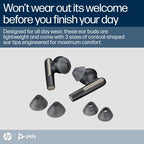HP Poly Poly Voyager Free 60 UC Black Earbuds +BT700 USB-C Adapter +Basic Charge Case
