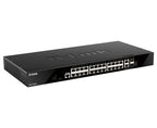 D-Link 28-Port Gigabit Stackable Smart Managed Switch with 2 x 10GBase-T & 2 x 10G SFP+