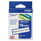 Brother TZE-141 DirectLabel black on Transparent Laminat 18mm x 8m for Brother P-Touch TZ 3.5-18mm/36mm/6-18mm/6-24mm/6-36mm