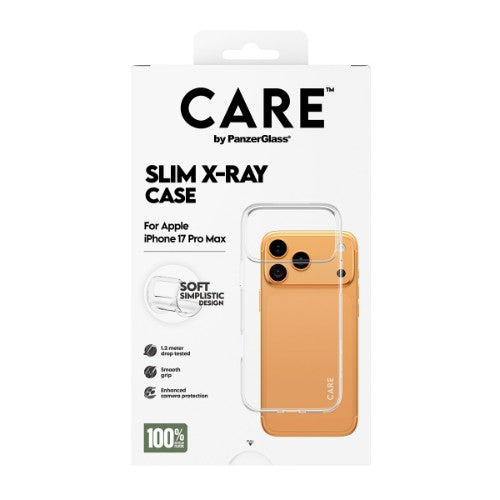 PanzerGlass CARE by ® Fashionable Case Transparent X-Ray Soft Basic iPhone 17 Pro Max