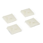 StarTech.com 100 Pack Cable Tie Mounts with Adhesive Tape for 0.13 in. (3.2 mm) Wide Ties - Nylon/Plastic Zip Tie Mounts - Electrical/Network Cable Wrap Mounts / 94V-2 Fire & UL Rated - TAA