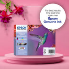 Epson C13T08074011/T0807 Ink cartridge multi pack Bk,C,M,Y,LC,LM, 6x220 pages 6x7,4ml Pack=6 for Epson Stylus Photo P 50/PX/PX 730/R 265