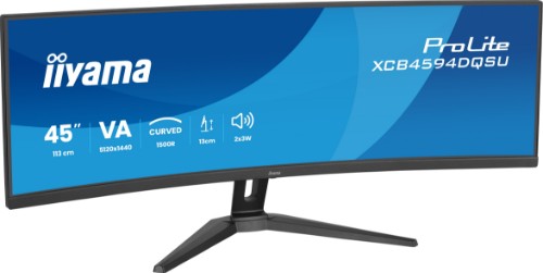 iiyama ProLite XCB4594DQSU-B1 computer monitor 113 cm (44.5") 5120 x 1440 pixels Dual QHD LED Black
