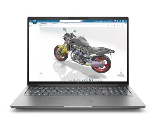HP DP9E3ET laptop Copilot+ PC Intel Core Ultra 9 386H 40.6 cm (16") WUXGA 64 GB DDR5-SDRAM 1 TB SSD NVIDIA RTX PRO 2000 Blackwell Wi-Fi 7 (802.11be) Windows 11 Pro AI Workstation, AI PC Silver