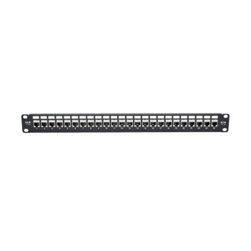 Tripp Lite N254-024-SH-6A 24-Port 1U Rack-Mount STP Shielded Cat6a Feedthrough Patch Panel, RJ45 Ethernet, TAA