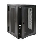 Tripp Lite SRW18USDP SmartRack 18U UPS-Depth Wall-Mount Half-Height Rack Enclosure, Hinged Back