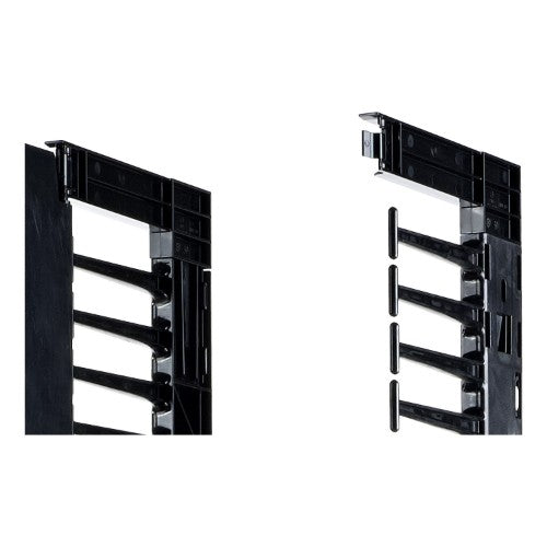 APC Valueline, Vertical Cable Manager for 2 & 4 Post Racks, 84"H X 12"W, Double-Sided with Doors