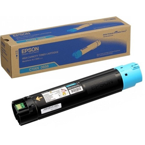 Epson C13S050658/0658 Toner-kit cyan high-capacity, 13.7K pages for Epson Workforce AL-C 500