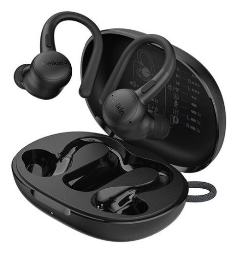 Belkin SoundForm ActiveFit Headset Wired & Wireless Ear-hook Calls/Music USB Type-C Bluetooth Black