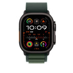 Apple 49mm Dark Green Alpine Loop - Large - Black Titanium Finish