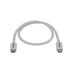 StarTech.com Thunderbolt 3 Cable - 40Gbps - 0.5m - White - Thunderbolt, USB, and DisplayPort Compatible