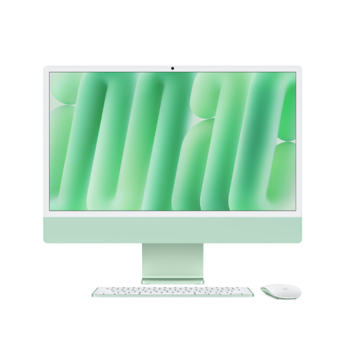 Apple iMac 24-inch with Retina 4.5K display: M4 chip with 10‑core CPU and 10‑core GPU, 16GB, 512GB SSD - Green