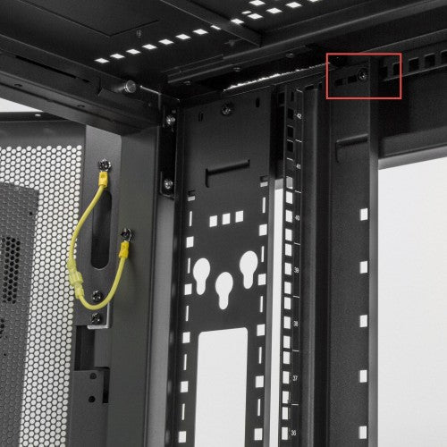 StarTech.com 25U Enterprise-Grade Server Rack Cabinet Kit, 19in Enclosed 4-Post Rack with Built-in Cable Management, 35in (89cm) Mounting Depth, 3307lb (1500kg) Capacity
