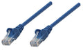 Intellinet Network Patch Cable, Cat5e, 10m, Blue, CCA, U/UTP, PVC, RJ45, Gold Plated Contacts, Snagless, Booted, Lifetime Warranty