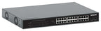 Intellinet 24-Port Gigabit Ethernet PoE+ Switch with 2 SFP Ports IEEE 802.3at/af (PoE+/PoE) Compliant, PoE Power Budget of 370 W, Two 1G SFP Open Slots, 19" Rackmount (with UK power cord)
