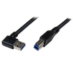StarTech.com 1m Black SuperSpeed USB 3.0 (5Gbps) Cable - Right Angle A to B - M/M