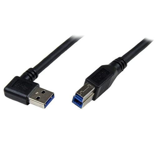 StarTech.com 1m Black SuperSpeed USB 3.0 (5Gbps) Cable - Right Angle A to B - M/M