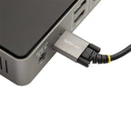StarTech.com 20in (50cm) USB-C Cable, Side Screw Locking, USB 10Gbps, 100W (5A) Power Delivery, 8K 60Hz / 4K 144Hz DP Alt Mode - Thunderbolt Compatible