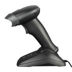 Adesso NuScan 2500CR - Wireless Spill Resistant Antimicrobial CCD Barcode Scanner with Charging Cradle