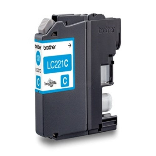 Brother LC-221CBP Ink cartridge cyan Blister, 260 pages ISO/IEC 24711 for Brother DCP-J 562