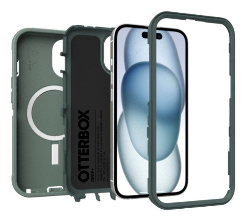 OtterBox Defender Series for MagSafe for Apple iPhone 16e/15/14/13, Forest Ranger
