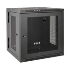 Tripp Lite SRW12US SmartRack 12U Low-Profile Switch-Depth Wall-Mount Small Rack Enclosure, Hinged Back