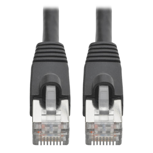Tripp Lite N262-006-BK Cat6a 10G Snagless Shielded STP Ethernet Cable (RJ45 M/M), PoE, Black, 6 ft. (1.83 m)