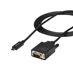 StarTech.com 6.6ft (2m) USB C to VGA Cable - 1920x1200/1080p USB Type C to VGA Video Active Adapter Cable - Thunderbolt Compatible - Laptop to VGA Monitor/Projector - DP Alt Mode HBR2