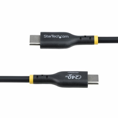 StarTech.com 13ft (4m) USB-C Charging Cable, Charge & Sync, 240W (5A) PD EPR, USB 2.0 Laptop Charger Cable, USB-IF Certified, TPE Jacket - Black USB C Charging Cord