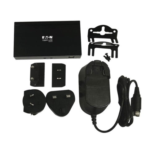 Tripp Lite B127A-110-BH HDMI over Cat6 Receiver with Repeater, 4K 60Hz, HDR, 4:4:4, IR Transceiver, PoC, HDCP 2.2, 230 ft., TAA