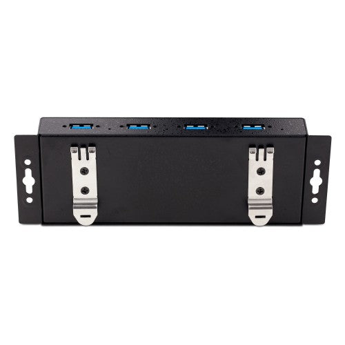 StarTech.com 4-Port Industrial USB 3.0 5Gbps Hub, Rugged USB Hub with ESD Protection, DIN/Wall/Desk Mountable USB-A Hub, USB Expander w/Locking Ports, Heavy Duty - TAA