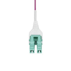 StarTech.com 3m (10ft) LC to LC (UPC) OM4 Multimode Fiber Optic Cable, Erika Violet, 50/125µm, 40G/100G, LOMMF/VCSEL, Uniboot Fiber Jumper Cord, OFNR Riser Rated