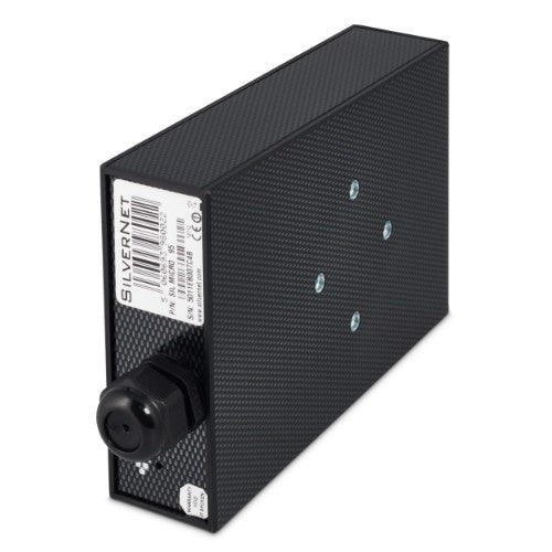 SilverNet SIL MICRO PCP bridge/repeater Network bridge 100 Mbit/s Black, White