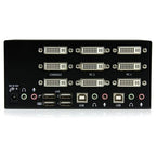 StarTech.com 2 Port Triple Monitor DVI USB KVM Switch with Audio & USB 2.0 Hub
