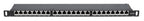 Intellinet Patch Panel, Cat6a, FTP, 24-Port, 19", 0.5U, Shielded, 90° Top-Entry Punch Down Blocks, Black
