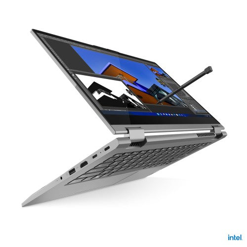 Lenovo ThinkBook 14s Yoga G3 IRU Intel® Core™ i5 i5-1335U Hybrid (2-in-1) 35.6 cm (14") Touchscreen Full HD 16 GB DDR4-SDRAM 256 GB SSD Wi-Fi 6 (802.11ax) Windows 11 Pro UK English Grey