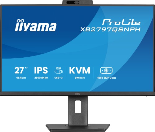 iiyama ProLite XB2797QSNPH-B1 computer monitor 68.6 cm (27") 2560 x 1440 pixels Quad HD LED Black