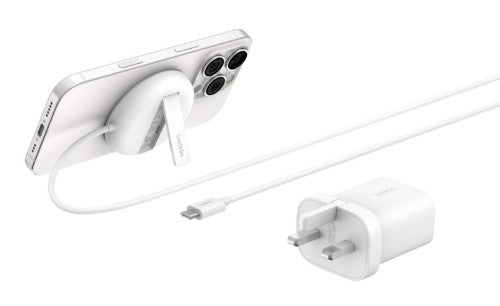 Belkin WIA011myWH Headset, Smartphone White USB Wireless charging Fast charging Indoor
