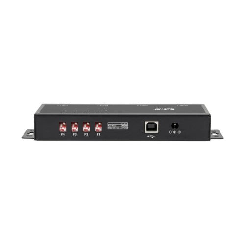 Tripp Lite U208-004-IND 4-Port RS-422/RS-485 USB to Serial FTDI Adapter with COM Retention (USB-B to DB9 F/M)