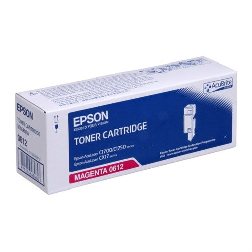 Epson C13S050612/0612 Toner magenta high-capacity, 1.4K pages ISO/IEC 19798 for Epson AcuLaser C 1700