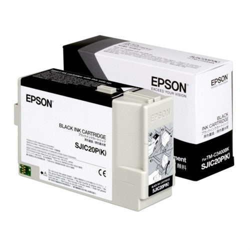 Epson C33S020490/SJIC-20-P-(K) Ink cartridge black 78,7ml for Epson TM-C 3400