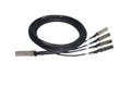HPE Networking Comware X240 40G QSFP+ to 4x10G SFP+ 5m Direct Attach Copper Splitter Cable