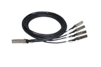 HPE Networking Comware X240 40G QSFP+ to 4x10G SFP+ 5m Direct Attach Copper Splitter Cable